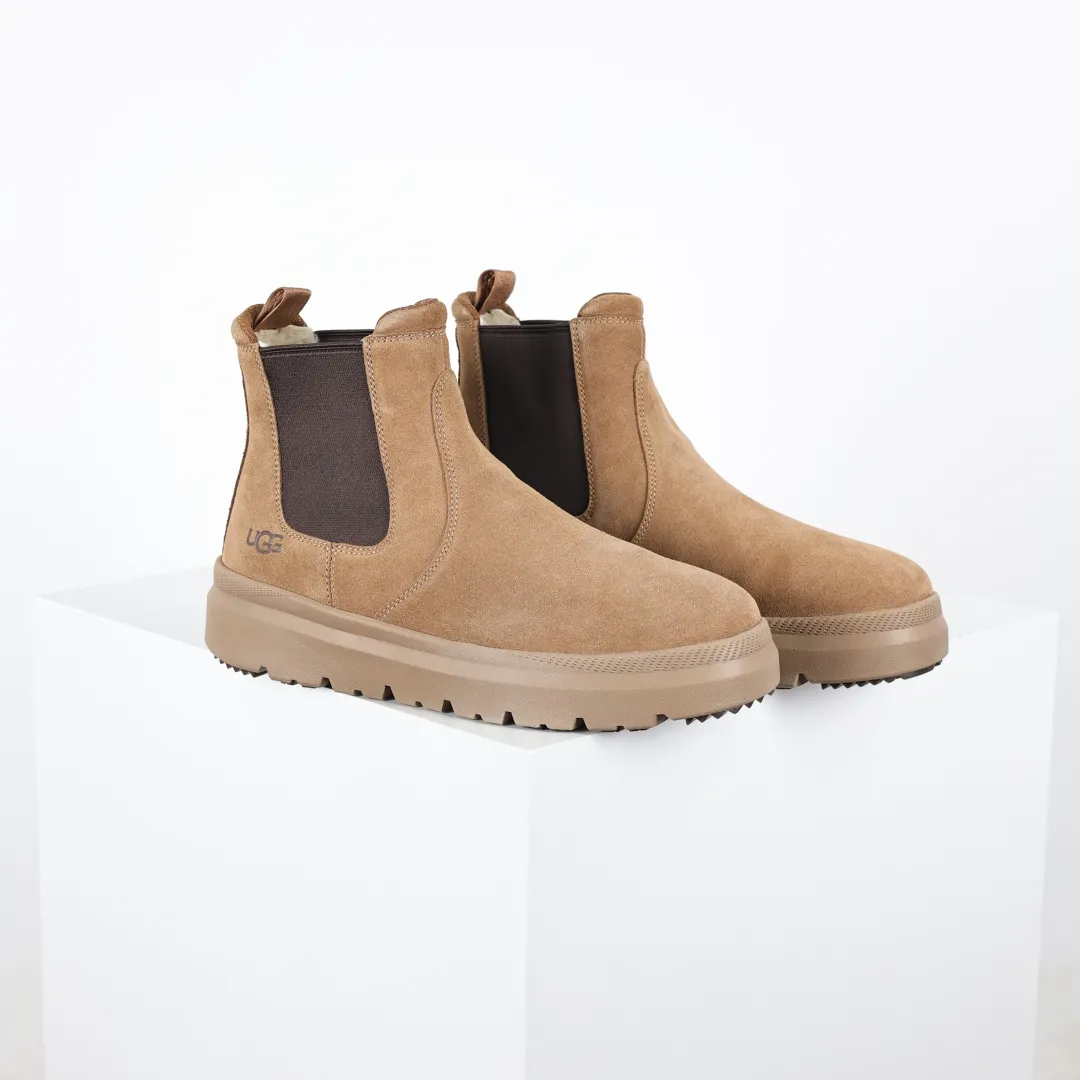 Copywriting price 💰680 The core recommendation is good price. The platform's foreign trade is exclusively for UGG Burleigh Chelsea Chelsea men's high-top snow boots 1152050. Produced by the ten-year-old brand shoemaking factory production line. Pay attention to every detail. Longfeng A-grade genuine sheep fur is integrated. It is built in full compliance with the ZP process. Size: 39 40 41 42 43 44 45